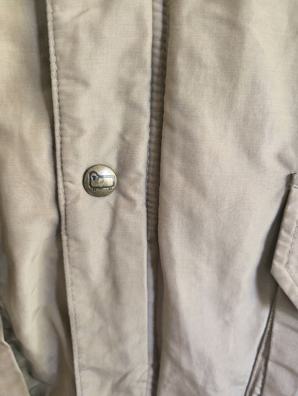 Woolrich,Vintage Hooded Wool-Lined Men's Tan Fisherman Parka Outdoor Jacket,XL - Picture 10 of 10
